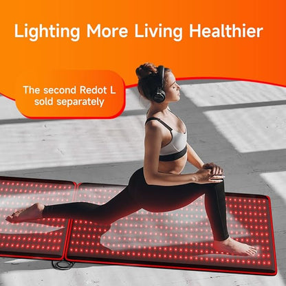 Bestqool Red Light Therapy Mat, Near 38.2" x 24" Large