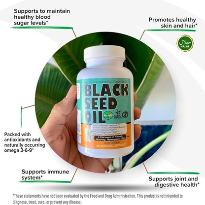 30 Days Thymoquinone Pure Turkish Black 90 Blackseed