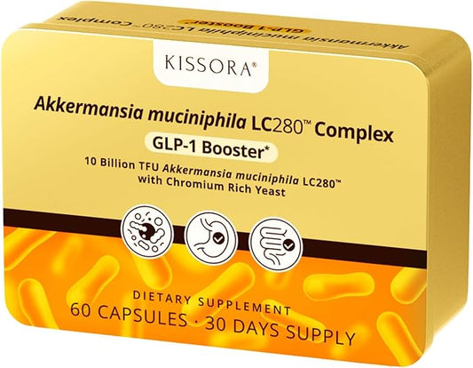 Akkermansia Postbiotic Supplement Gut Health - 60 DR Capsules,10 Billion TFU Akkermansia-Synergistic Formula for Enhanced Metabolic Support