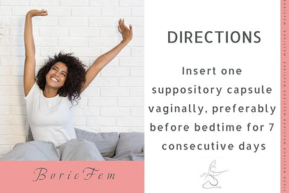 N'More Boric Acid Vaginal Suppositories- 100% Pure 30 Servings 1)