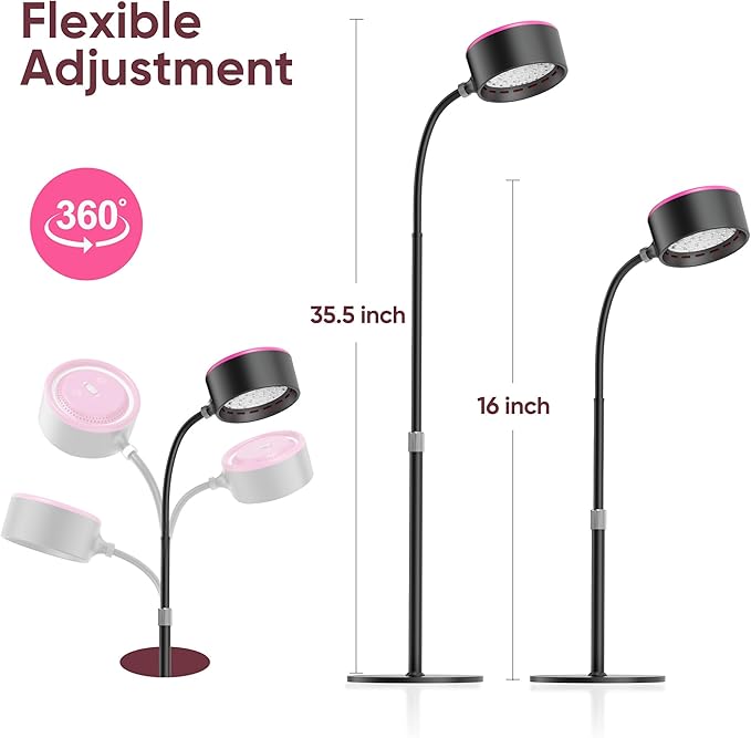 Red Light Therapy for Face, Infrared 660nm Red 850nm Near-Infrared 2 in 1 Retractable