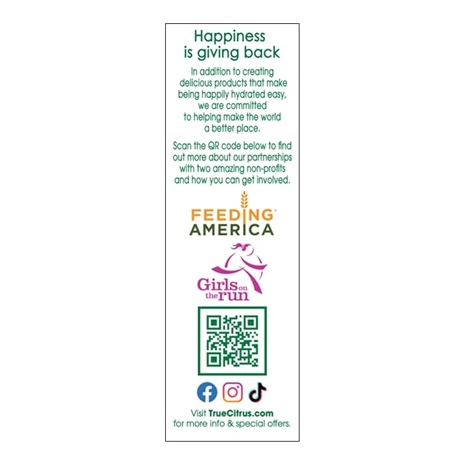 TRUE LEMON Original Lemonade Drink Mix| Made from Real Lemon | No Preservatives, No Artificial Sweeteners, Gluten Free | Water Flavor Packets & Water Enhancer with Stevia 30 Count (Pack of 1)