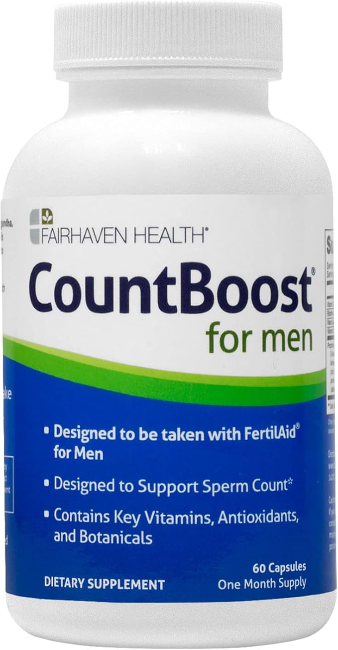 Fairhaven Health CountBoost for Men Optimal CoQ10-60 Capsules