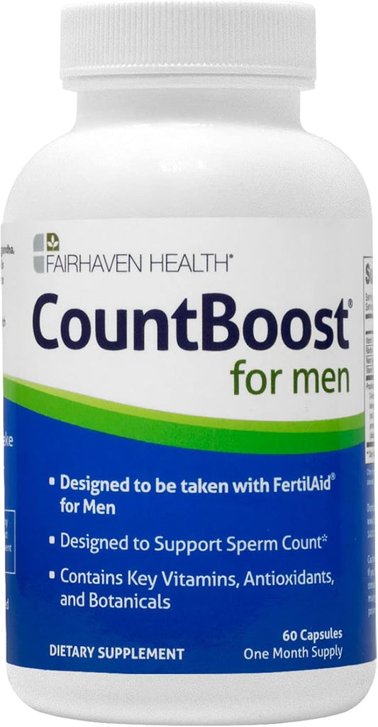 Fairhaven Health CountBoost for Men Optimal CoQ10-60 Capsules