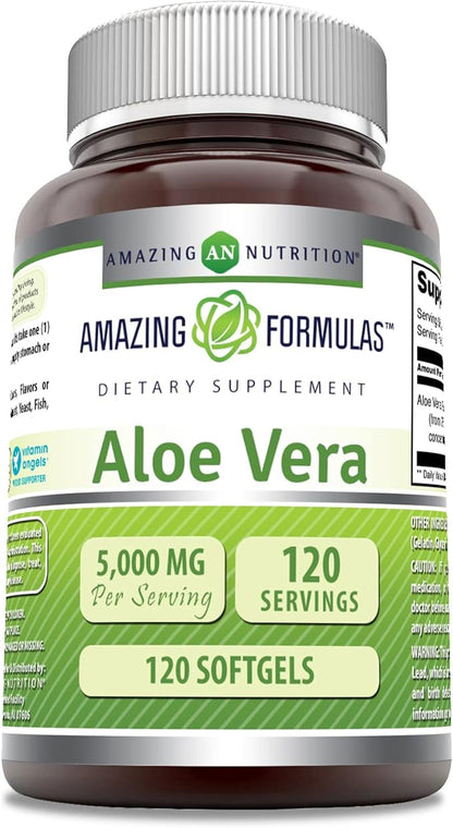 Amazing Formulas Aloe Vera 5000mg 120