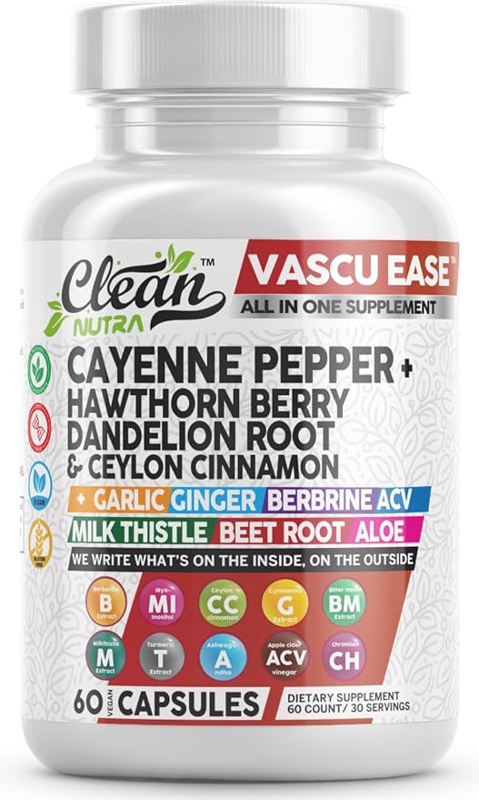 Cayenne Pepper Supplement with Hawthorn Berry