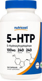 Nutricost 5-HTP 100mg, 240 Vegetarian Capsules (5-Hydroxytryptophan)