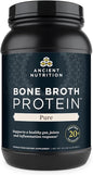 Ancient Nutrition Bone Broth Protein Powder, 20g Protein 40 Servings