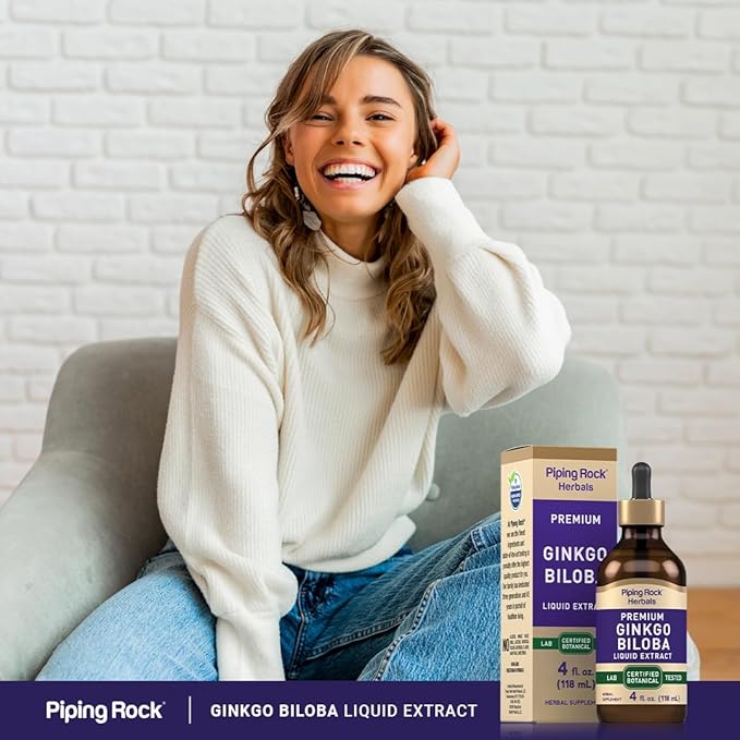 Piping Rock Ginkgo Biloba Supplements 4 fl