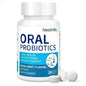Oral Probiotics for Mouth Bad Breath Treatment for Adults, Chewable Oral Care Probiotic, Dental Probiotics for Gums and Teeth & Fresh Breath, Mint Tablets (30 Count)