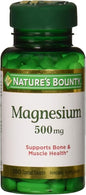 Nature's Bounty Magnesium 500 mg Tablets 100 ea