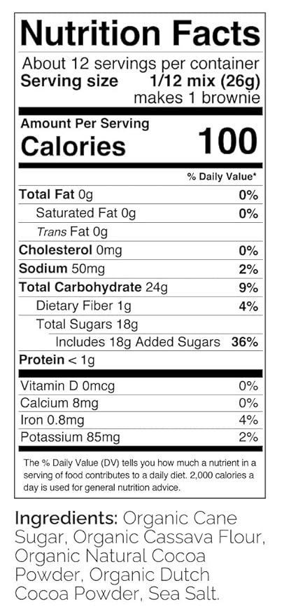 Otto's Naturals Classic Brownie Mix - Organic, Gluten-Free, Nut Free, Non-GMO Verified, Made with Organic Cassava Flour - 11.1 Ounce Bag (Grain Free Classic Brownie Single)
