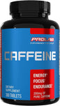 ProLab Caffeine Tablets 200mg - 300ct | Energy Support, Helps Enhance Endurance & Mental Focus, Reduce Fatigue, Pre-Workout, Extra Strength