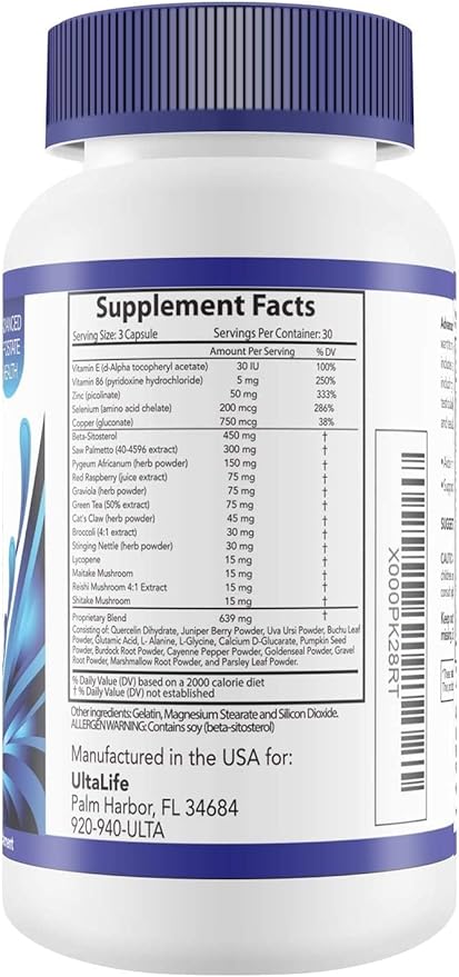 Advanced Saw Palmetto Prostate Supplement for Men w/Beta Sitosterol + #1 Rated Best Health Formula to Reduce Urge for Frequent Urination, DHT Blocker, Improve Sleep, Performance- 90 Capsules