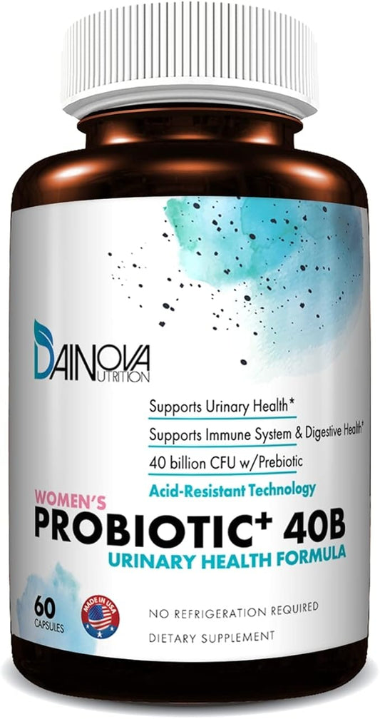 Probiotics for Women Vaginal Health, Urinary 40 Billion 60 Capsules