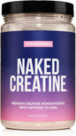 Naked Creatine - Strawberry Flavored Creatine Monohydrate - Real Strawberry Powder, Nothing Artificial, Muscle Growth, Vegan, Non-GMO, Gluten Free, Soy Free - 45 Servings