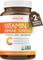 Vitamin C Immune Support Supplement - Immunity Boost Blend with Elderberry Vitamin C and Zinc for Daily & Seasonal Support - Immunity Supplement with Magnesium Zinc Vitamin C and D (2 Months Supply)