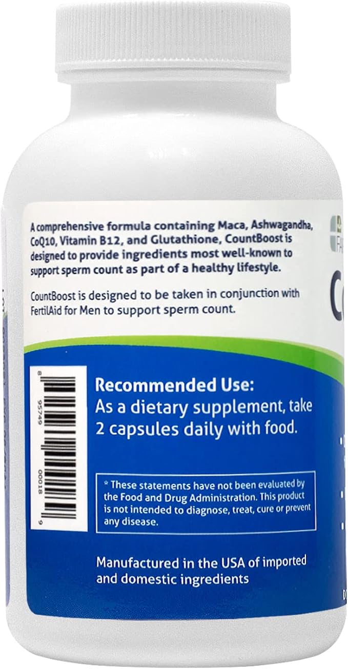 Fairhaven Health CountBoost for Men Optimal CoQ10-60 Capsules