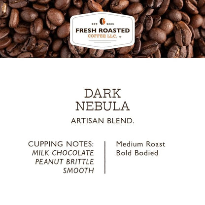 Fresh Roasted Coffee, Dark Nebula, Medium Roast, 72 Pods for K Cup Brewers