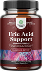 Herbal Uric Acid Cleanse and Detox - Essential Daily Kidney Cleanse and Uric Acid Support for Adults – Joint Support Supplement and Detox Cleanse with Tart Cherry Extract Capsules for Men and Women