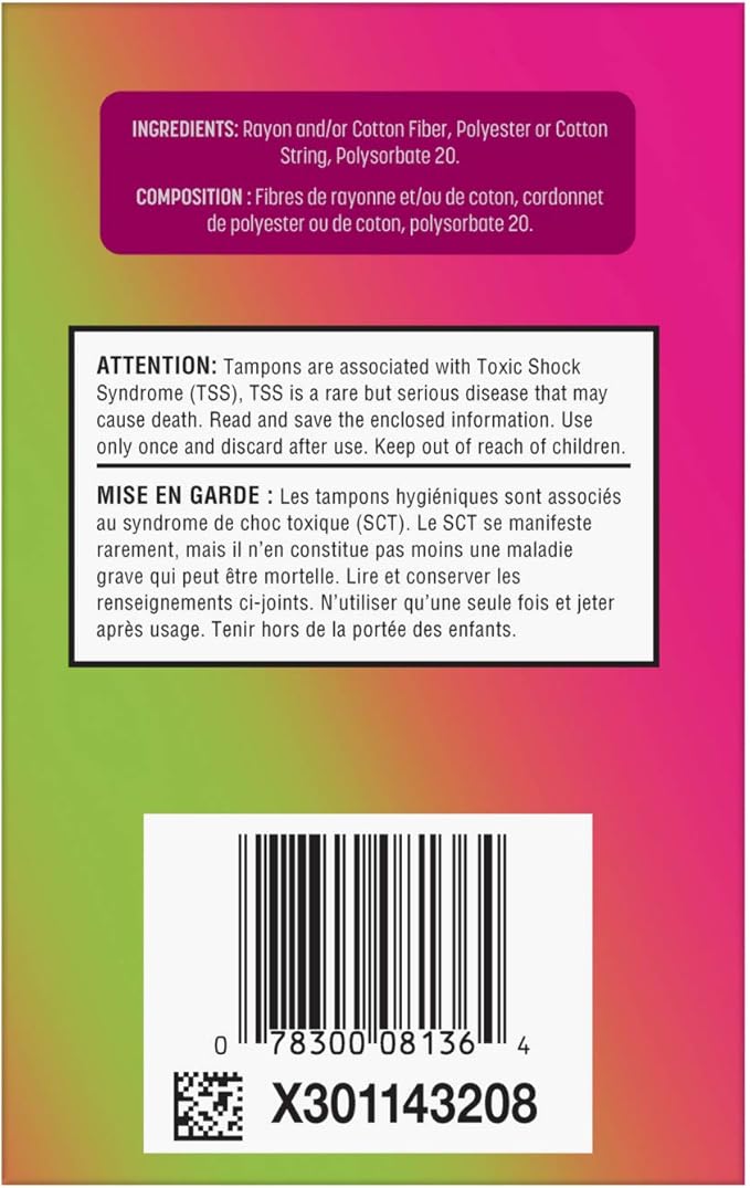 Playtex Sport Tampons, Super Plus Absorbency, Fragrance-Free 36ct
