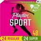 Playtex Sport Tampons, Multipack (24ct Regular/24ct 48ct