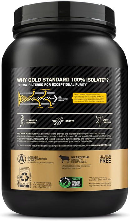 Optimum Nutrition Gold Standard 100% Isolate, 1.64 Pounds, 24 Servings