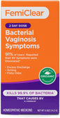 FemiClear (BV Symptoms - Vaginal Ointment for Fishy Odor, Excess Discharge, Itching & Discomfort Due to Bacterial Vaginosis, All-Natural and Organic Ingredients, 2-Day Dose