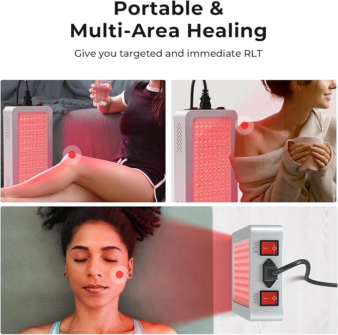 Red Light Therapy Panel for Body- 128W LED 660nm 850nm 850nm - 128 LEDs