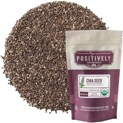 Organic Positively Botanicals Company, Chia Seeds, 4 Ounce