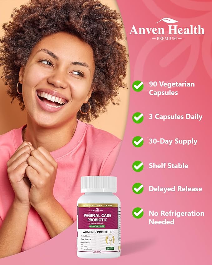 Vaginal Probiotics for Women - 60 Billion Womens Probiotic for Vaginal Flora, Odor, Yeast, Gut & Digestive Health with Saffron, Lecithin, Cranberry & Olive Leaf Extracts | 90 Veggie Caps