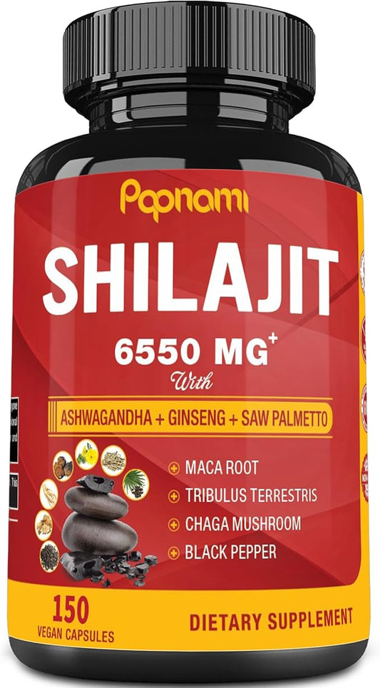 Shilajit Himalayan Supplement 6550mg for Men 150 Capsules