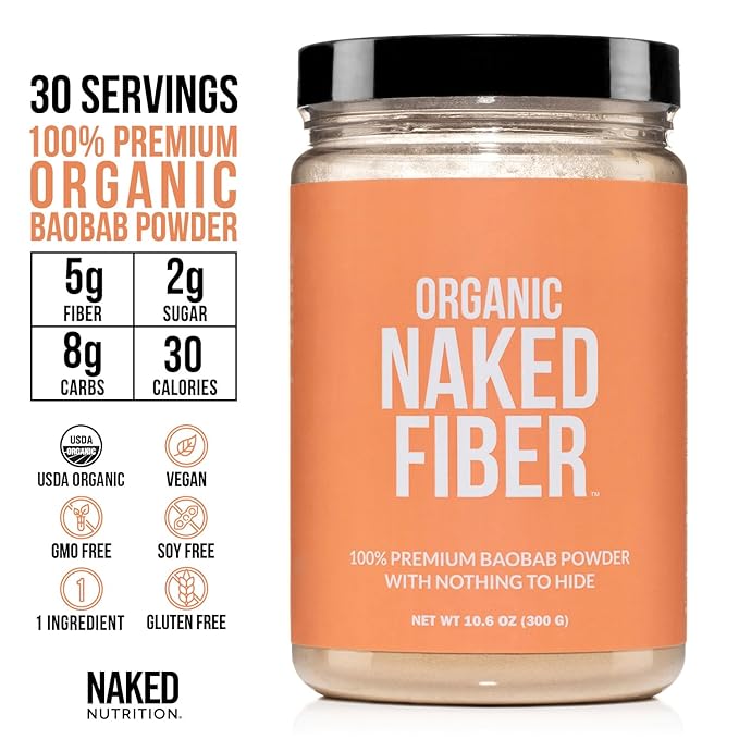 Naked Fiber Organic Baobab Powder Fiber
