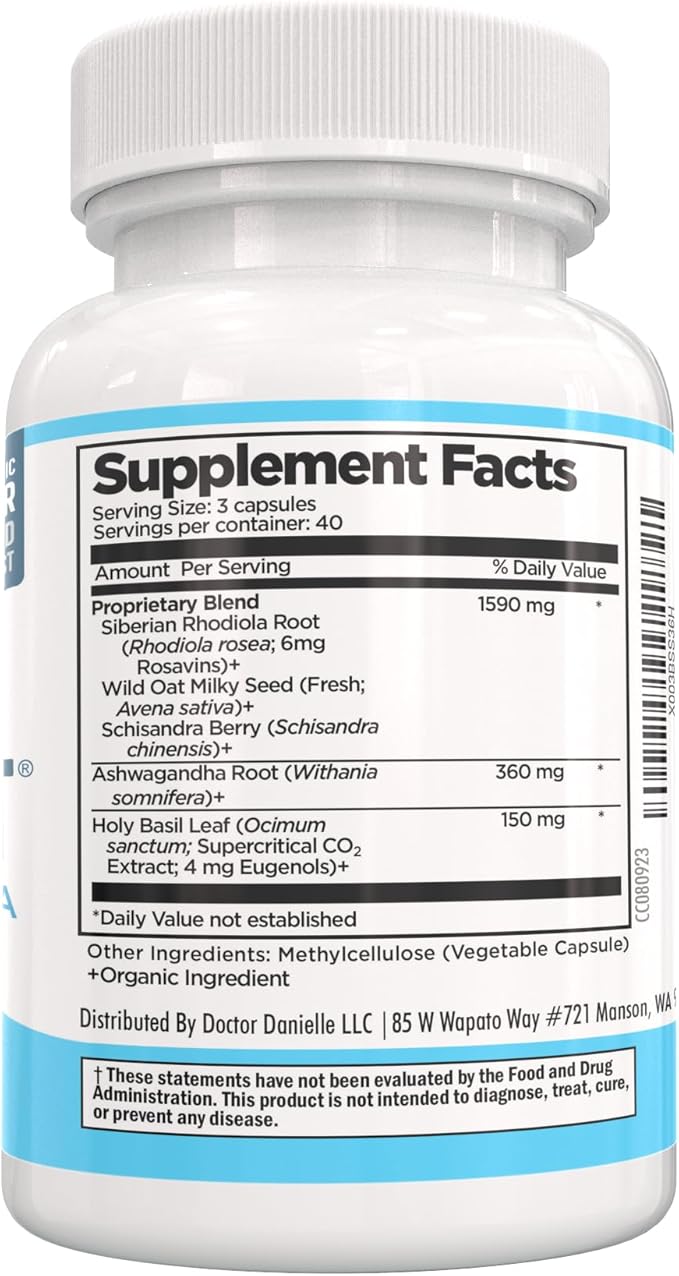 Stress Lift | Best Ashwagandha Supplement 5 in 1 Organic 120 Vegan