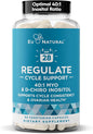 Regulate Cycle Support – Hormone Balance for Women at Optimal 40:1 Myo-Inositol & D-Chiro Inositol – PCOS Supplement for Period Consistency, Menstrual & Ovulation Support – 90 Vegan Capsules