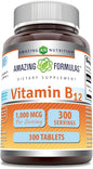 Amazing Formulas Vitamin B12 1000 Mcg (1 Pack, 300 Count)