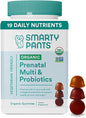 SmartyPants Organic Prenatal Vitamins for Women, 3 (ALA), D3, C, B12, B6, B6, Vitamin K2 & 120 Count (30 Day