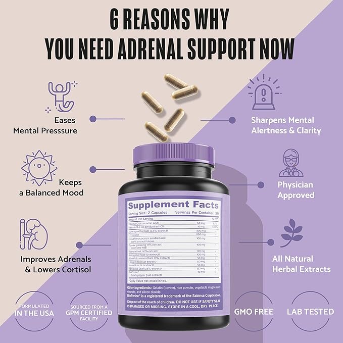 Adrenal Support & Cortisol Manager Supplement