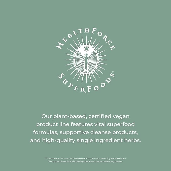 HealthForce SuperFoods Vitamineral Green - Mineral Supplement for Immune & Thyroid Support - Green Powder Supplement with Ingredients from The Land - Gluten-Free & Vegan - 300 Grams