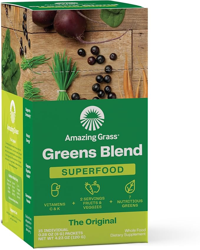 Amazing Grass Greens Superfood Powder: Greens 15 Servings