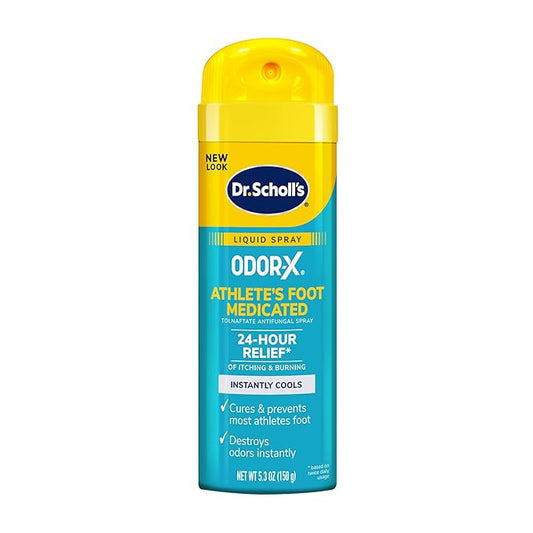 Dr. Scholl's ODOR-X ATHLETE'S FOOT MEDICATED 5.3 oz 24-Hour Relief