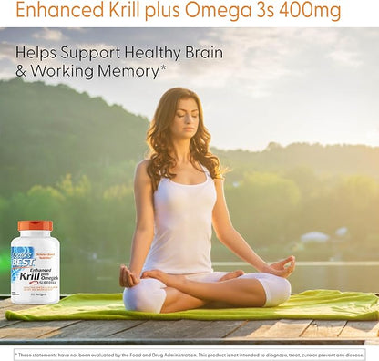 Doctor's Best Enhanced Superba Krill Plus 3s, 60 60 Count