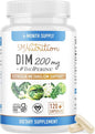 DIM Supplement 200 mg (120 Ct) | Estrogen Balance for Women & Men | Hormone Balance, Hormonal Acne Supplements, Menopause Support, Antioxidant Support, PMS Support | Non-GMO, Vegan, Soy Free