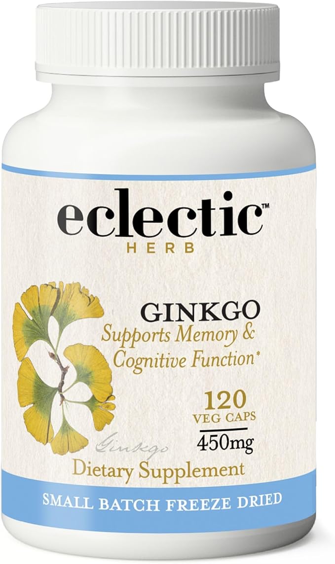 Eclectic Institute Raw Freeze-Dried Ginkgo 120 CT