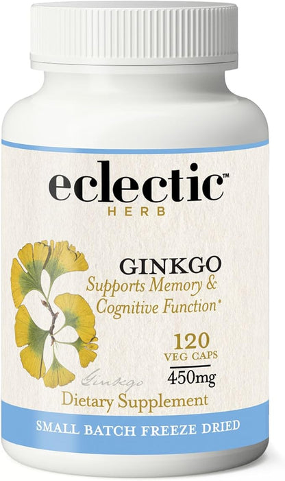 Eclectic Institute Raw Freeze-Dried Ginkgo 120 CT