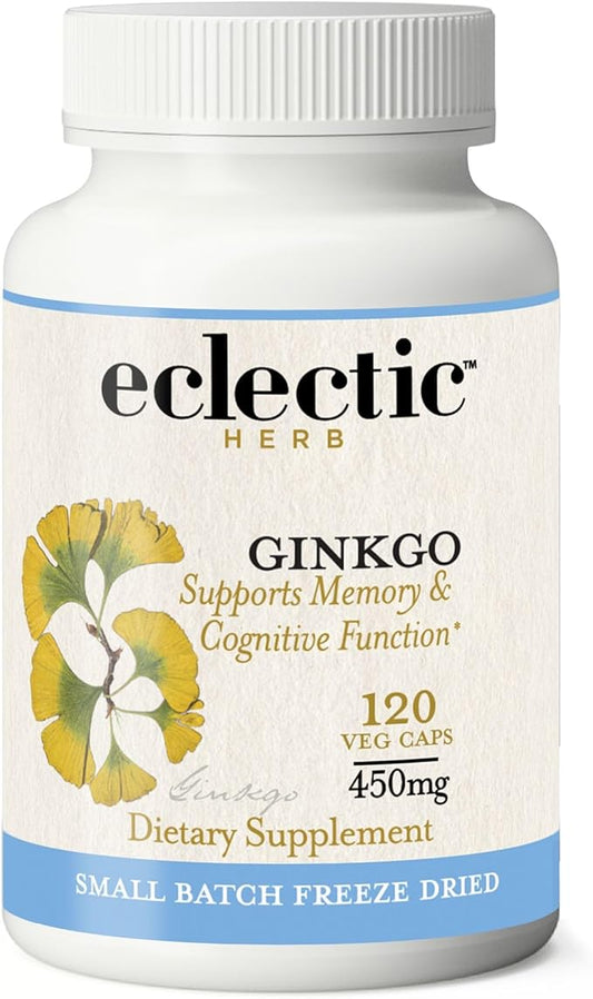 Eclectic Institute Raw Freeze-Dried Ginkgo 120 CT