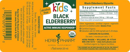 Herb Pharm Kids Certified-Organic Alcohol-Free Black 1 Ounce (GLKELD01)