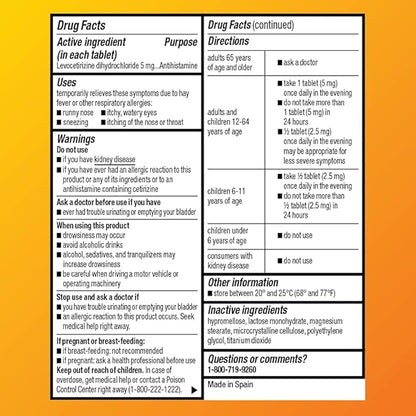 Amazon Basic Care 24 Hour Allergy 5 mg, 80 Count