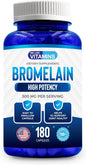 We Like Vitamins Bromelain 500mg Capsules 2400GDU/g - 180 Capsules