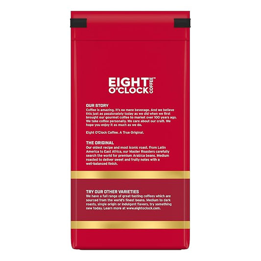 Eight O'Clock Coffee The Original, 12 Ounce (Pack of 6) Medium Roast Ground Coffee 100% Arabica, Sweet, Fruity, Well Balanced